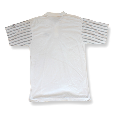 Nike F.I.T. Vintage Supreme Court RARE Tennis Polo White/Gray | Size M