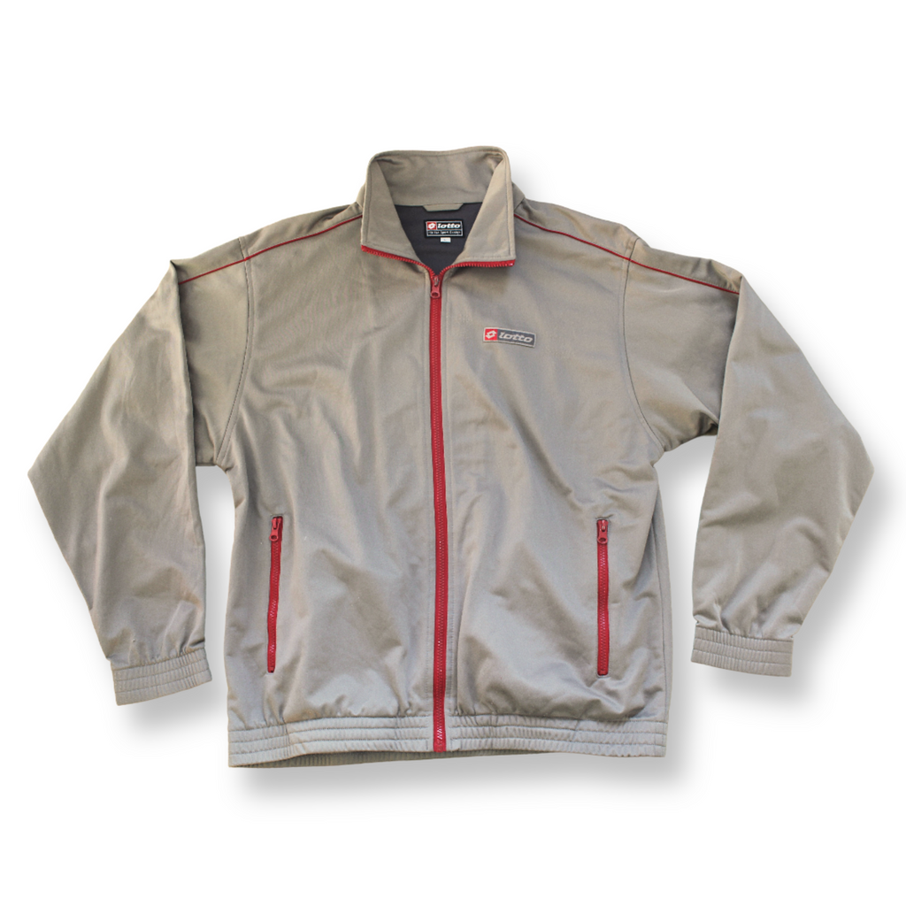 *Lotto Vintage Track Jacket Grey/Red | Size L