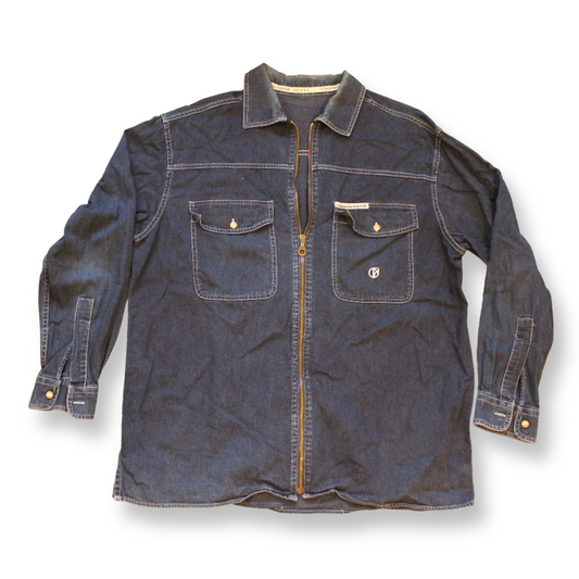 Nazareno Gabrielli Denim Zipper Shirt | Size M