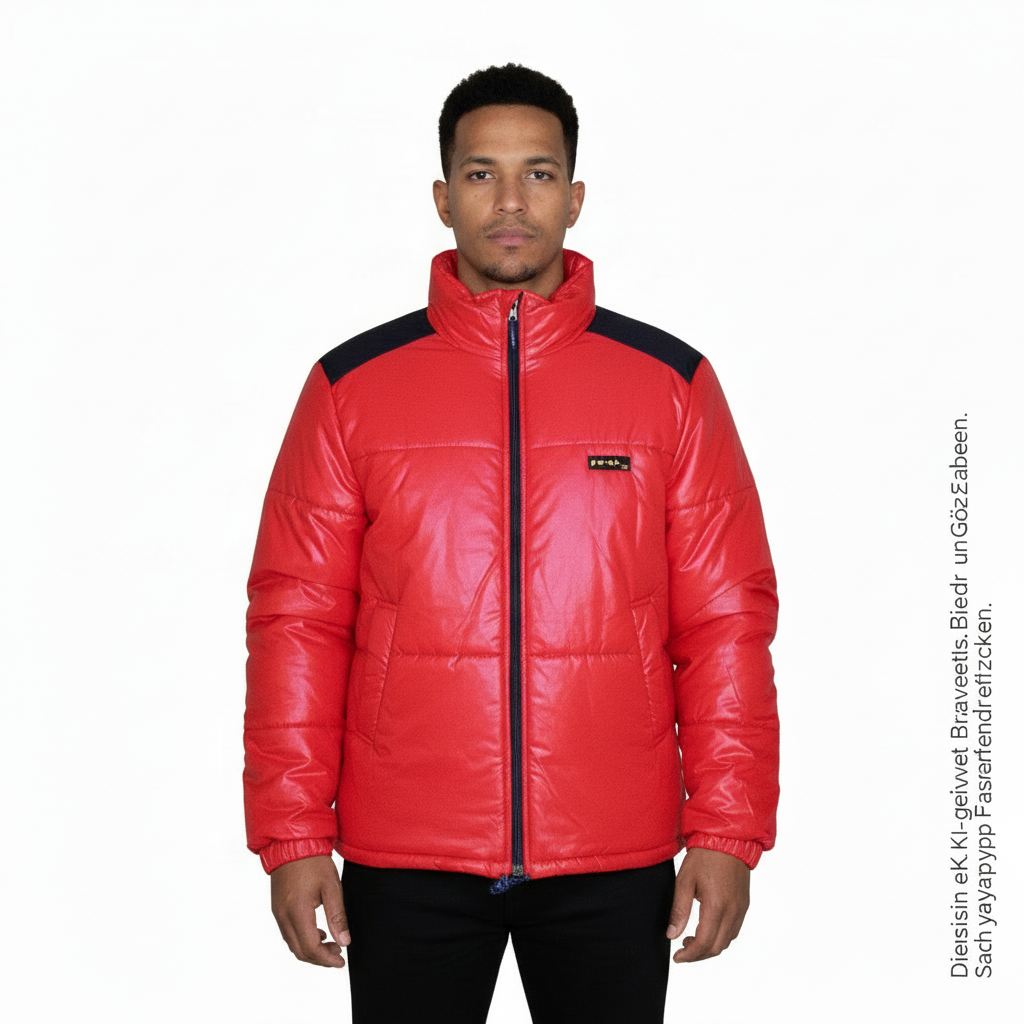 Vintage Puffer Jacket Red | Size M