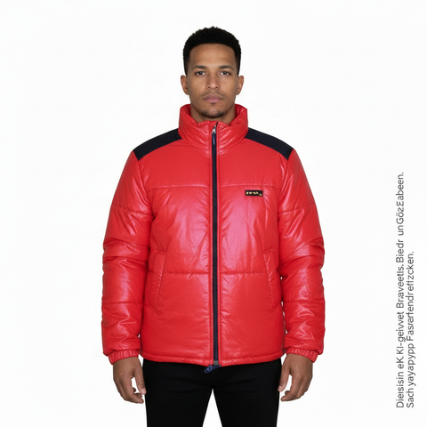Vintage Puffer Jacket Red | Size M