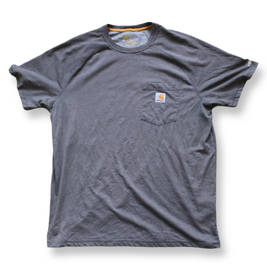 Carhartt Logo Force Vintage T-Shirt Dark Grey | Size L