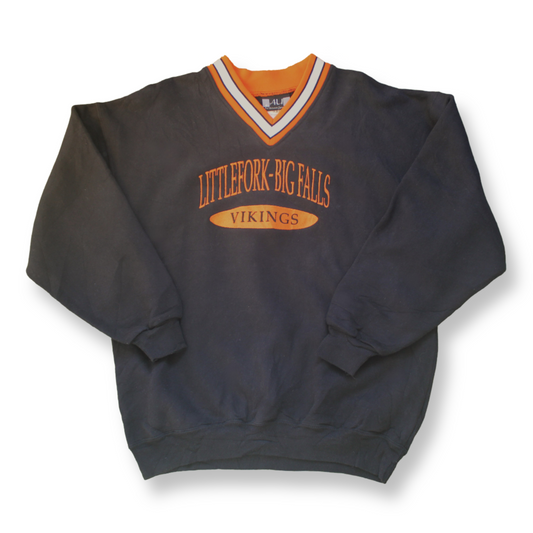 Littleforks Big-Falls Vikings Football Sweater | Size M