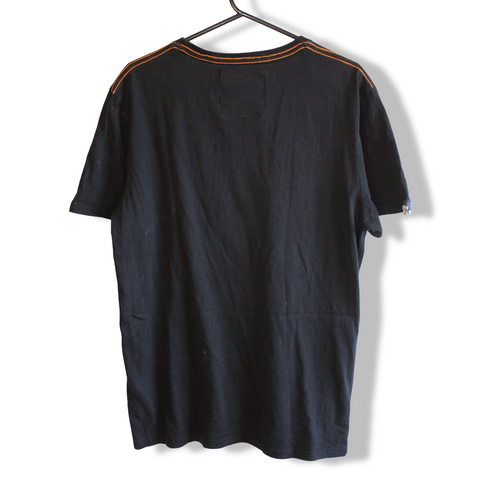 Superdry T-Shirt Black / Orange | Size M
