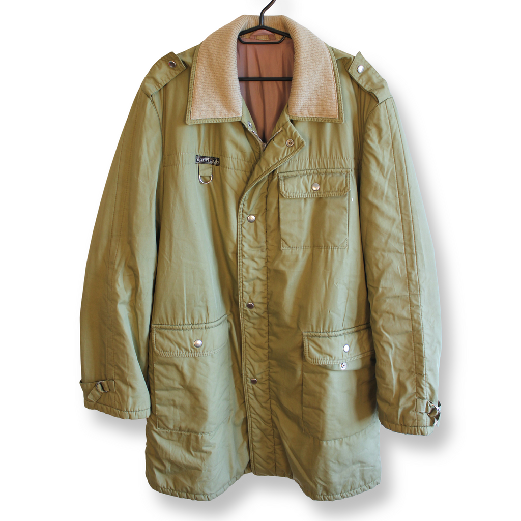 Vintage 90s Jacket Olive | Size XL