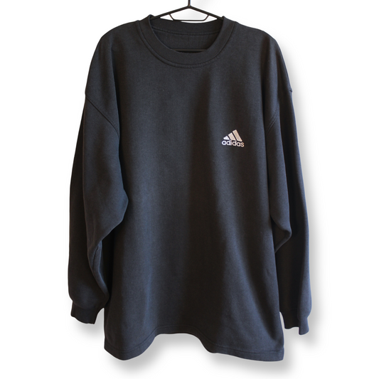 Adidas Vintage Sweat Shirt Black | Size XL
