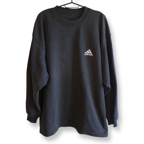 Adidas Vintage Sweat Shirt Black | Size XL