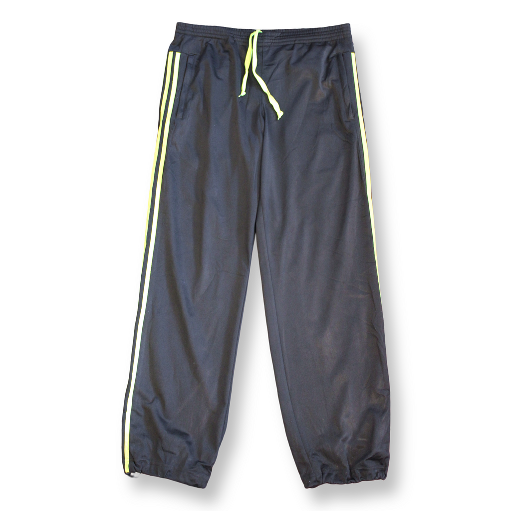 Adidas Vintage Track Pants Black / Neon | Size L