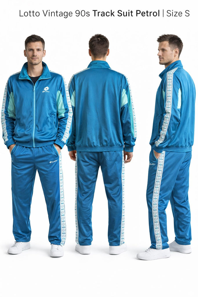 Lotto Vintage 90s Track Suit Petrol | Size S