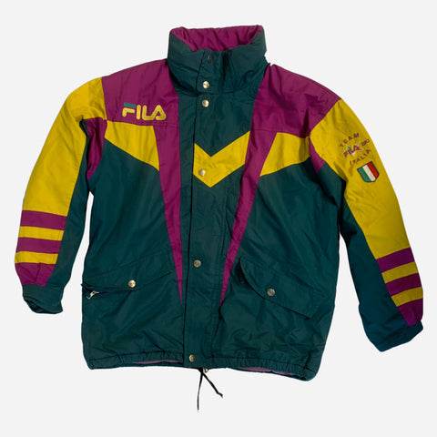Fila 90s Herren Vintage Puffer Jacket | Size L
