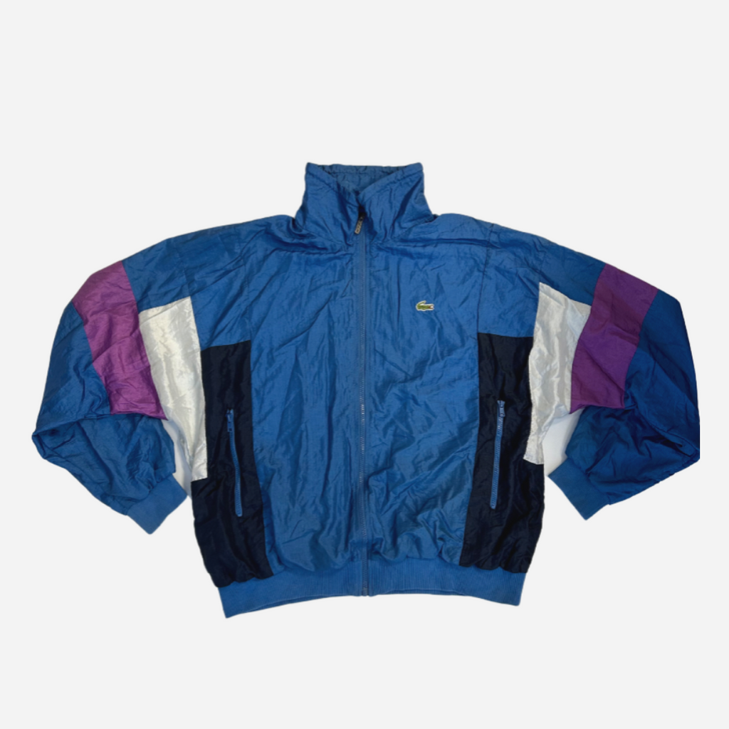 Lacoste Logo 90s Vintage Track Jacket blau | Size L