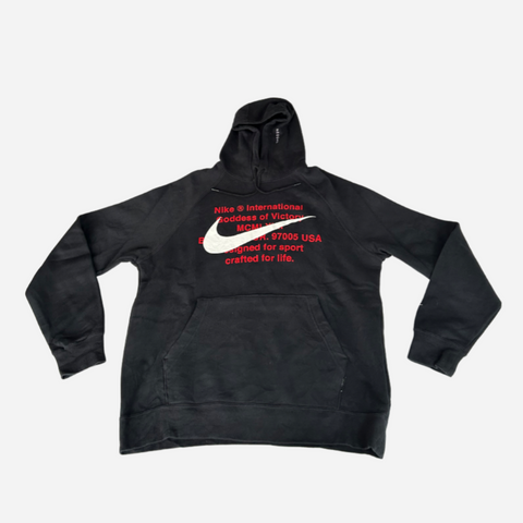 Nike 90s Vintage Spellout Hoodie schwarz | Size L
