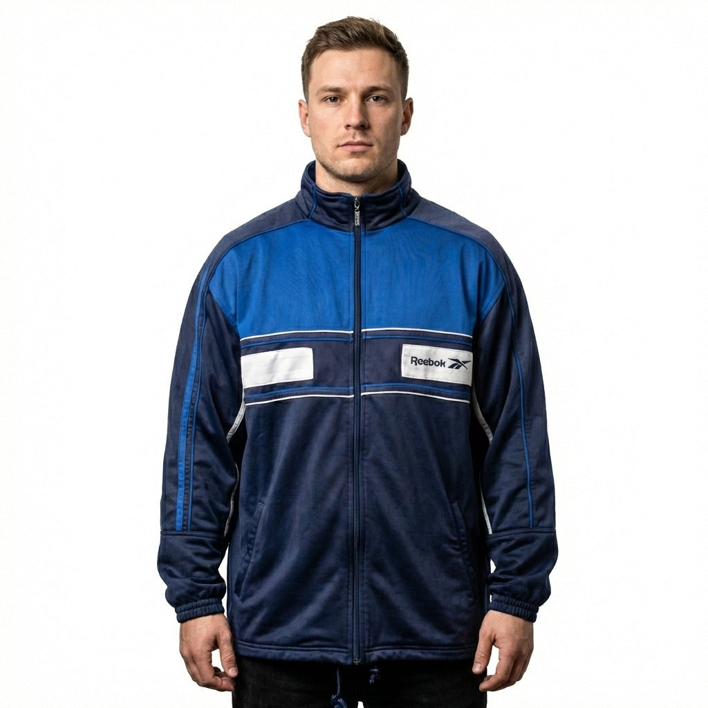 Reebok Vintage Track Jacket Dark Blue | Size XL