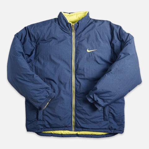 Nike 90s Rare Vintage Reversible Puffer Jacket - DREZZ - Vintage clothes